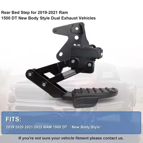 Retractable Rear Bed Step Tailgate Pedal Compatible with Dodge RAM 1500 DT 2019‑2024 Part 82215289AG