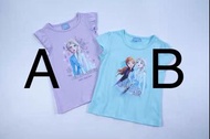 🌟😍斷碼優惠 安娜公主 艾莎公主 安娜 艾莎 公主 Anna Elsa princess Disney 迪士尼 frozen 冰雪公主 女童 summer tee T shirt 小朋友 女童 女仔 