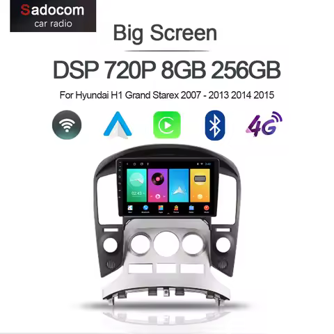 IPS 720P 6G+128G wireless Carplay 9" Android 13.0 Car Player GPS DSP WIFI Stereo autoradio For Hyund