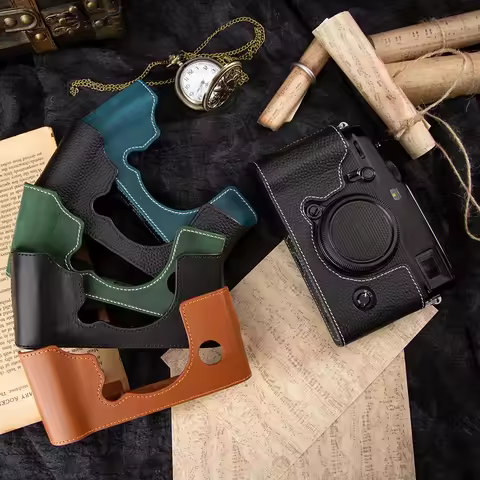 For Fujifilm X-Pro 3 Case Leather Camera Bag X-Pro 3 Case Handmade Genuine Leather Camera Half Cover