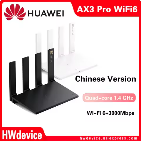 Original Huawei Router AX3 Pro WiFi 6+ 3000Mbps Wireless WiFi WS7200 Chinese Version Black color and