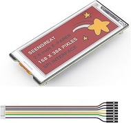 2.9 Inch 4-Color E-Paper Display (Black/White/Yellow/Red), 384x168 SPI E-Ink Screen Module, 3.3V/5V 