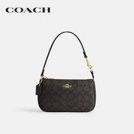 COACH กระเป๋าคล้องมือผู้หญิงรุ่น Nolita 19 In Signature Canvas CW426 IMXAQ สีน้ำตาล