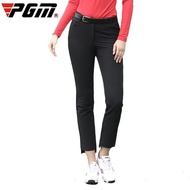 PGM Golf Women's Pants Autumn Sports Pants Comfortable Slim Thin Pants Womens Golf Clothing Cropped Trousers KUZ094