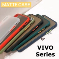 เคสโทรศัพท์ วีโว่ Case Vivo Y22 Y35 V25 Y02S V23 V23E Y12A Y33S Y21 Y15S V21 Y31 V20SE V20Pro Y20 Y12S Y30 Y11 Y12 Y15S Y17 V11i Y11 V19 Y91C V15pro S1Pro V9 Realme8 C25 C21 C17 C12 C3 เคสกันกระแทก ขอบสีหลังขุ่น