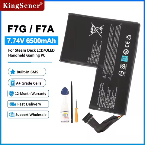 F7A F7G Replacement Battery 7.74V 50Wh for Steam Deck LCD OLED Handheld Gamepad Controller With Free