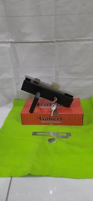 Kunci Pintu Besar 03 Black / Handle Pintu Besar Komplit /Kunci Gobert Black