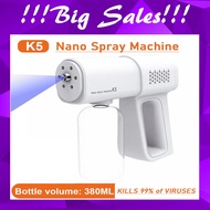 Ready Stock Genuine Nano Spray Gun K5 Wireless Nano Atomizer spray Disinfection spray Gun Sanitizer spray machine