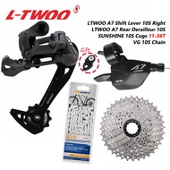 LTWOO A7 1X10S Groupset Elite RD Rear Derailleur Shifter SUNSHINE Cogs 36/42/46/50T VG Chain For MTB
