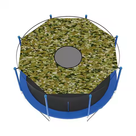 6/8/10/12/14/15/16ft Trampoline Shade Canopy - Anti-UV Trampolines Sunshade Cover for Outdoor Backya