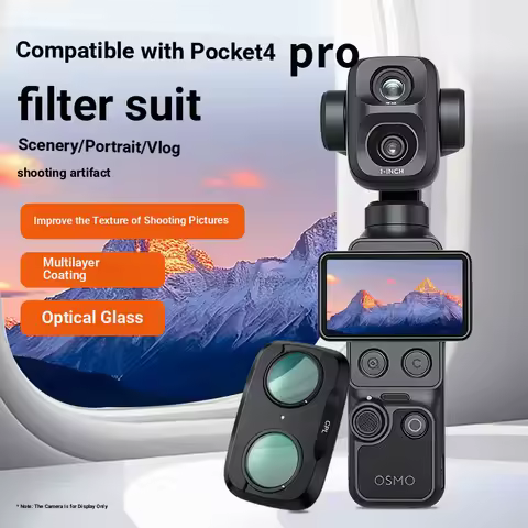 Camera filter for DJI Pocket 4P/4Pro UV protection lens; CPL polarizing lens; Black Mist ND8 neutral