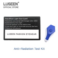 【LIGHT】 LUSEEN Anti Radiation Eyeglass Test Kit Anti Blue Test Card And Blue Light Transmitter AT1001