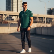 Aston Martin F1 Team Green Shirt – Official Racing T-Shirtmerchandise Aston Martin Aramco Cognizant 