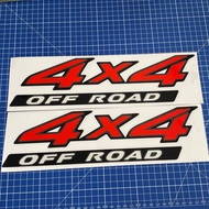 สติ๊กเกอร์* 4x4 OFF ROAD เป็นงานตัดคอม ขนาด* 8.7 x 32.3 cm ราคาต่อชุด มี 2 ข้าง