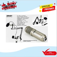 Mic Kabel Condensor Ashley Studio Voice Original Studio Recording