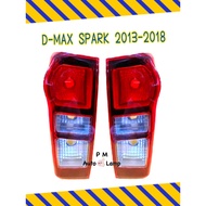 Tail Light Cover ISUZU DMAX 13 SPARK Black Socket Year 2012-2019 Not Including Terminals And Bulbs