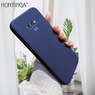 Hontinga ปลอกกรณีสำหรับ Samsung Galaxy Note 9 Note9สแควร์ Original ซิลิโคนนุ่มเหลวคลุมทั้งหมดกล้องป้องกันกรณีปกหลังโทรศัพท์ Softcase สำหรับชายหญิงชายหญิง