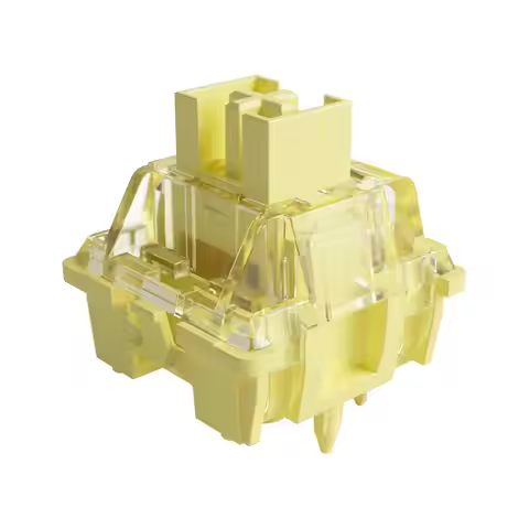 Akko V3 Pro Cream Yellow Switches 5 Pin 50gf Dustproof Stem Linear Switch Compatible with MX Mechani