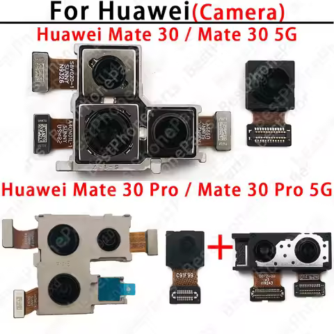 Selfie Front and Rear Back Camera For Huawei Mate 30 Pro Mate30 5G Main Facing Camera Module Flex Ca