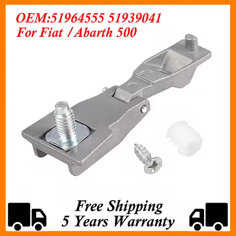 For Fiat 500 Car Chrome Metal Outer Door Handle Hinge Repair Driver Passenger Side Replacement Repai