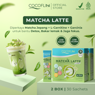 COCOFLIM Matcha Latte 1 BOX isi 15 Sachet Premium Matcha Minuman Diet Sehat Rendah Kalori dan Gula