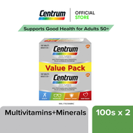 Centrum Silver Multivitamin-Multimineral Plus Lutein Healthy Eyes&Lycopene Good Health for Adult Val