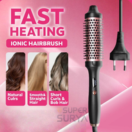 Sisir Catok Thermal Blow Dryer Pelurus Curly 37W Low Watt Volume Smooth Hair Iron Comb Brush