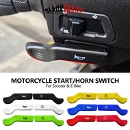 BLACKFUNNY 2Pcs Motorcycle Start Horn Switch Extension Handlebar Button Extender Control Lever Acces
