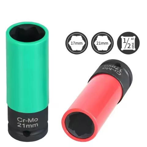17mm 21mm Universal Wheel Lock Nut Removal Socket Wrench Anti-theft Removal Socket Wrench Repair Too