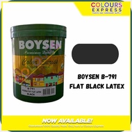 Boysen$A]B-791`rj;;P`Flat:U_Black:x_Latex:V_Paint:R_-:w_Available in 4L and 16L sizes