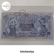 Uang Kuno 10 Gulden Wayang 1938 Seri Cantik SS04567