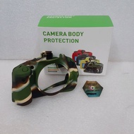 Rubber body rubber case casing Silicone for nikon D610 D600 Army