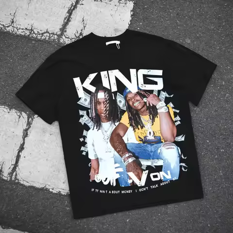 KING VON HIP HOP GRAPHIC T-shirt Oversized Couples Unisex high quality Comfortable Streetwear Trendy