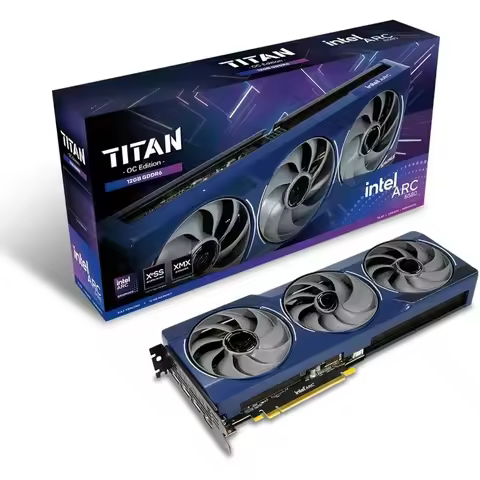 Popular Products Hot New Arc B580 OC Graphics Card 12GB GDDR6 Torn Cooling 2.0 Axial Fan RGB Lightin