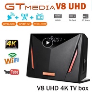 Hot Selling GTMEDIA V8 UHD TV Satellite Receiver TV Box ​DVB S2 T2 4K Ultra HD，Built In Stock In Spain CZ Media Player J49