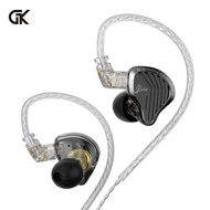 GK KUNTEN Dynamic Driver In Ear Earphones HiFi Heavy Bass Earbuds Sports Metal IEM Headphones