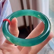 冰種 天然翡翠 緬甸 A玉 玉鐲 • 冰種老藍水翡翠圓鐲