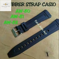 Strap By Farzana CASIO AW-80 AW-81 AW-82 RUBBER WATCH STRAP CASIO AW80 AW81 AW82 18mm