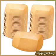 [Toolroom] 100x Paper Food Boats Container Heavy Duty Packaging Tray Disposable Serving Basket for T