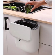 S53 Kitchen Wall Mounted Trash Can, Large With Lid, Household Cabinet Door, Trash Can, Sliding Cover, Bathroom Trash Can