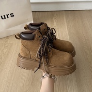 Giày Boots Martin Phong Cách Anh Nâu