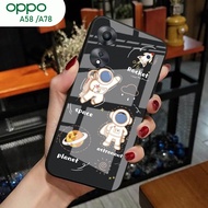 [A14] Oppo A58 Case A78/ - Oppo A58 Glitter Glass Softcase A78/ Oppo A58 Mobile Phone Case A78/ - Op
