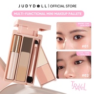 Judydoll 橘朵 Portable Multi-Function Box Highlighter Blush Mascara Eyeshadow Eyebrow Powder Brush
