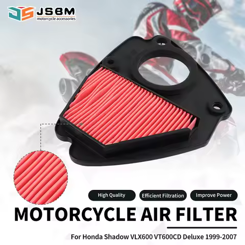 JSBM Motorcycle Accessories Air Filter For HONDA VT600C VT600CD SHADOW VLX 600 1999 2000 2001 2002 2