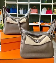 Hermes Lindy 26 大象灰銀扣