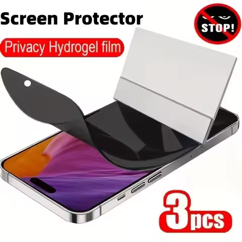 3Pcs Privacy Hydrogel Film For Samsung Galaxy S26 S25 S24Ultra S23fe S22 S24Plus A53 A54 A34 A16 A15