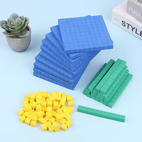 Base Ten Blocks 130Pcs For Math Place Value Blocks Base 10 Math Manipulatives Number Concepts Math C