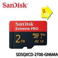 【MR3C】含稅 SanDisk 2T 2TB 200MB/s Extreme Pro Micro SD 記憶卡