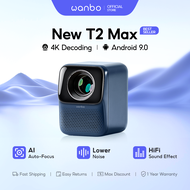 [HOT] Wanbo New T2 Max Auto Foucs Portable Projector 1080P Full HD 4K Decoding Android 9.0 Home Thea