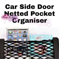 [SG] [FREE SHIP] Car Door Side Pocket Netted Compartment Slot Storage Hp Handphone Mobile Phone Holder Miscellaneous